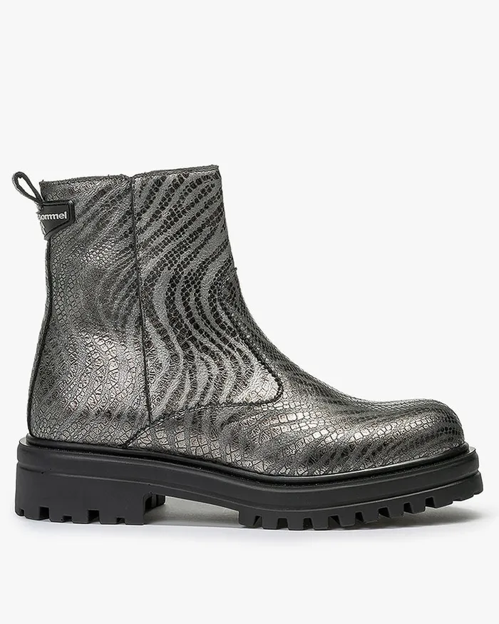 Ankle Boots Women Floris Van Bommel Wonki 1000 Metallicprint