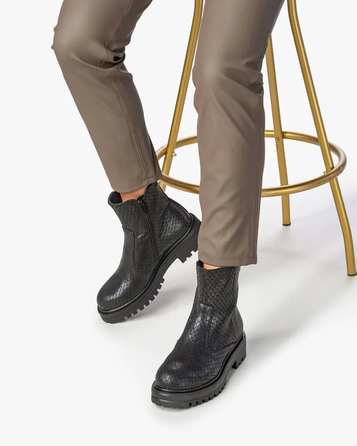 Ankle Boots Women Floris Van Bommel Wonki 1001 Printedleather