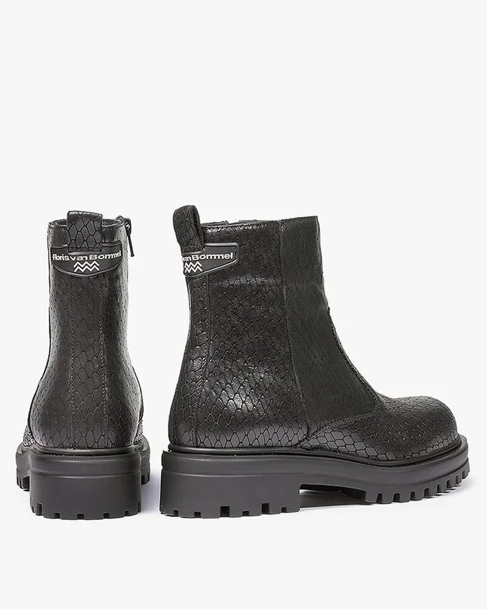 Ankle Boots Women Floris Van Bommel Wonki 1001 Printedleather