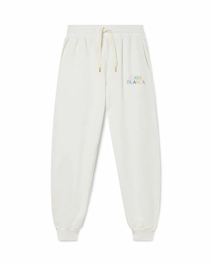 Aprs Sport Women Casablanca Paris Stacked Logo Embroidered Sweatpants