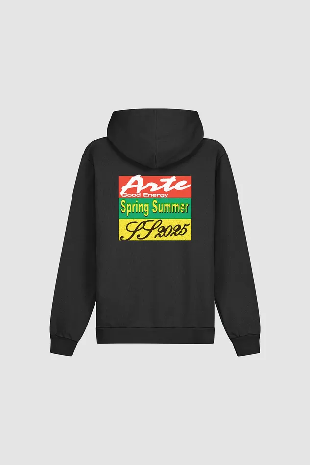 Arte Antwerp Sweat capuche imprim Energy Noir Men Sweats capuche