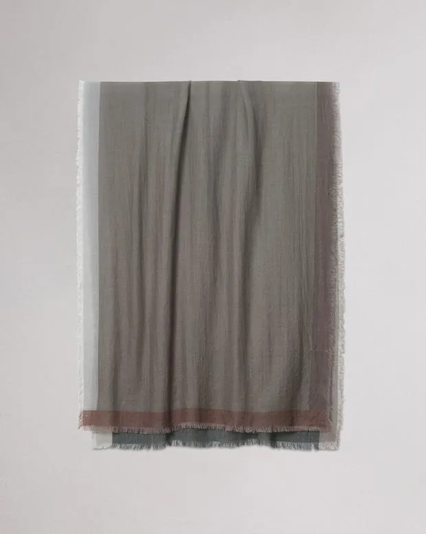 Astrid Wool Scarf Mid GreyOatmeal Women Scarves and Ponchos rag and bone