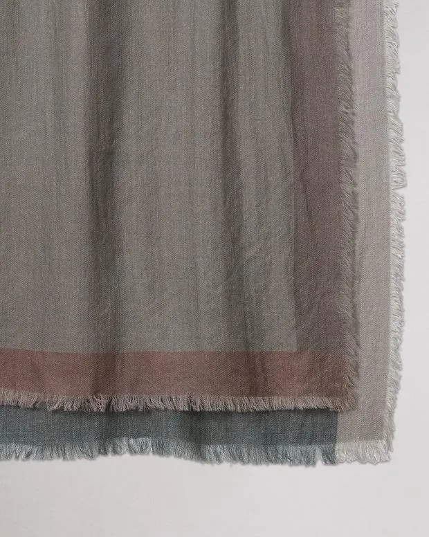Astrid Wool Scarf Mid GreyOatmeal Women Scarves and Ponchos rag and bone