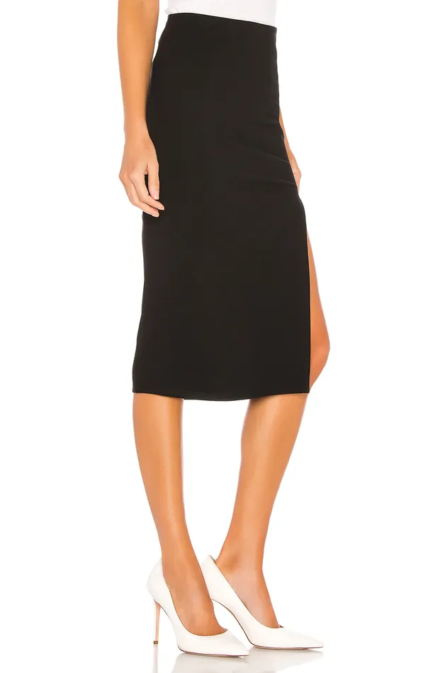 Aubrey Midi Skirt Black Women Lovers and Friends Skirts Aubrey Midi Skirt Black Women Lovers and Friends Skirts