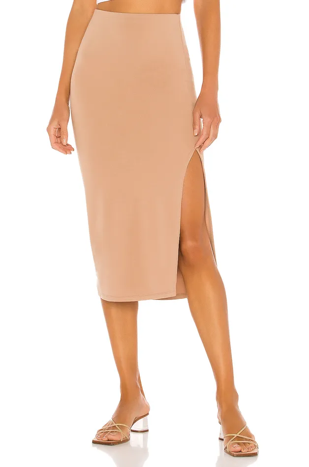 Aubrey Midi Skirt Nude Women Lovers and Friends Skirts