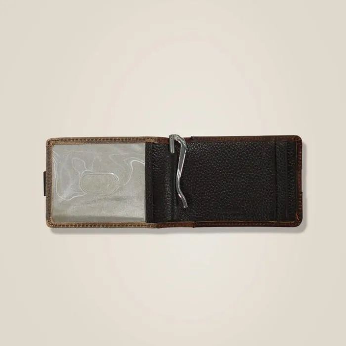 Bags and Wallets Men Ariat Bifold Wallet Shaft Stich Medium Brown Bags and Wallets Men Ariat Bifold Wallet Shaft Stich Medium Brown