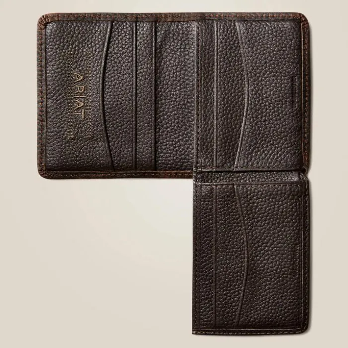 Bags and Wallets Men Ariat Bifold Wallet Stacked Logo Brown Rowdy Bags and Wallets Men Ariat Bifold Wallet Stacked Logo Brown Rowdy