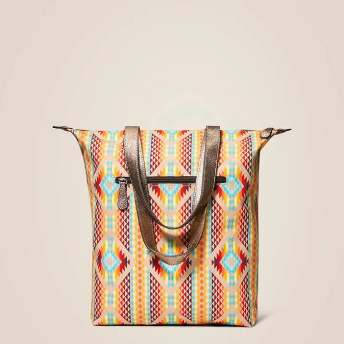 Bags and Wallets Women Ariat Tall Tote Diamond Stripe Orange