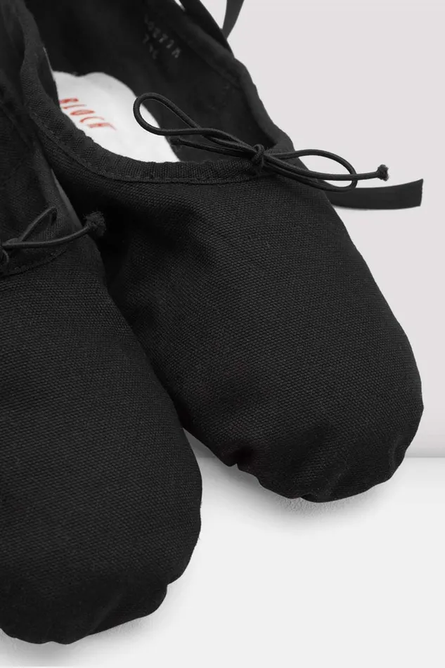 Ballet Adult Bloch Mens Pump Canvas Ballet Shoes Black Canvas