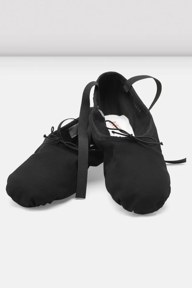 Ballet Adult Bloch Mens Pump Canvas Ballet Shoes Black Canvas