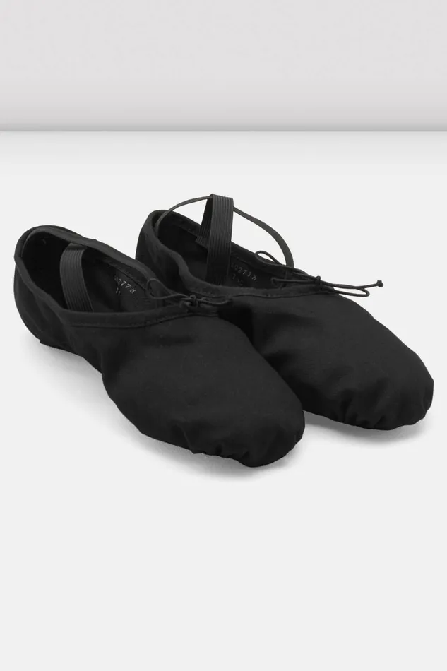 Ballet Adult Bloch Mens Pump Canvas Ballet Shoes Black Canvas
