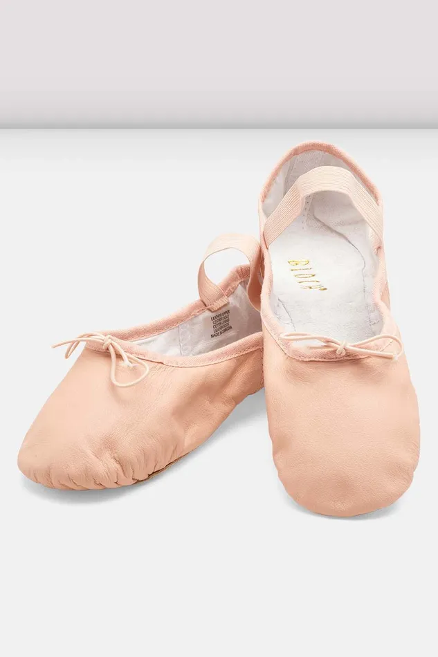 Ballet Adult Ladies Dansoft Ll Split Sole Ballet Shoes Pink Leather Bloch