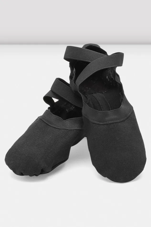 Ballet Bloch Adult Mens Synchrony Stretch Canvas Ballet Shoes Black Canvas