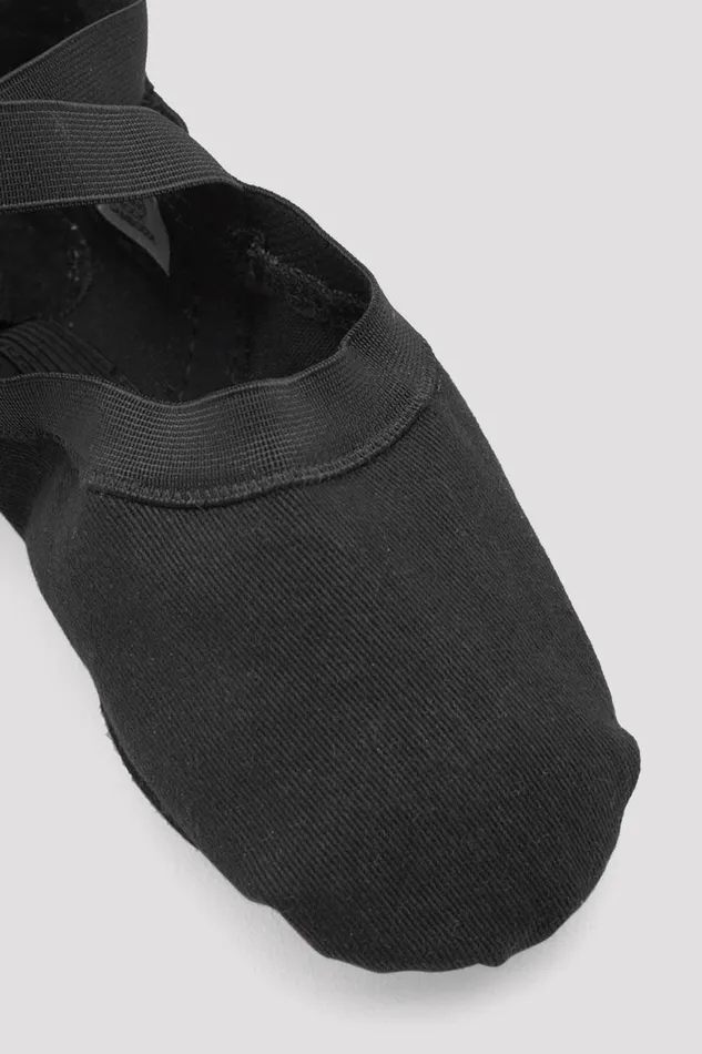 Ballet Bloch Adult Mens Synchrony Stretch Canvas Ballet Shoes Black Canvas
