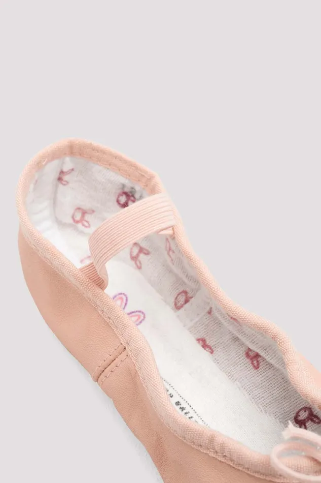Ballet Bloch Children Childrens Bunnyhop Leather Ballet Shoes Pink Leather