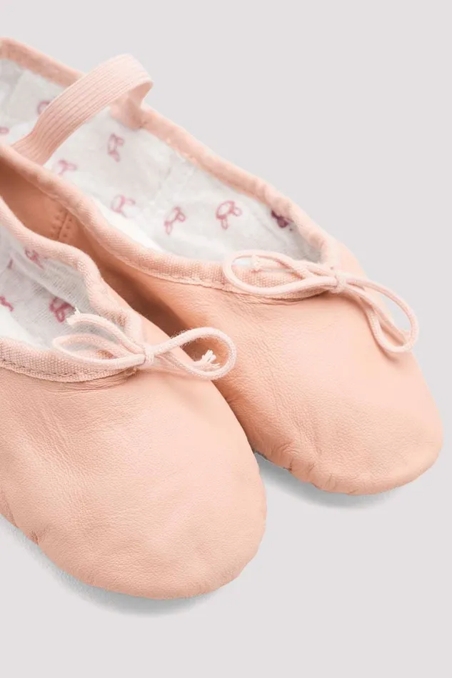 Ballet Bloch Children Childrens Bunnyhop Leather Ballet Shoes Pink Leather