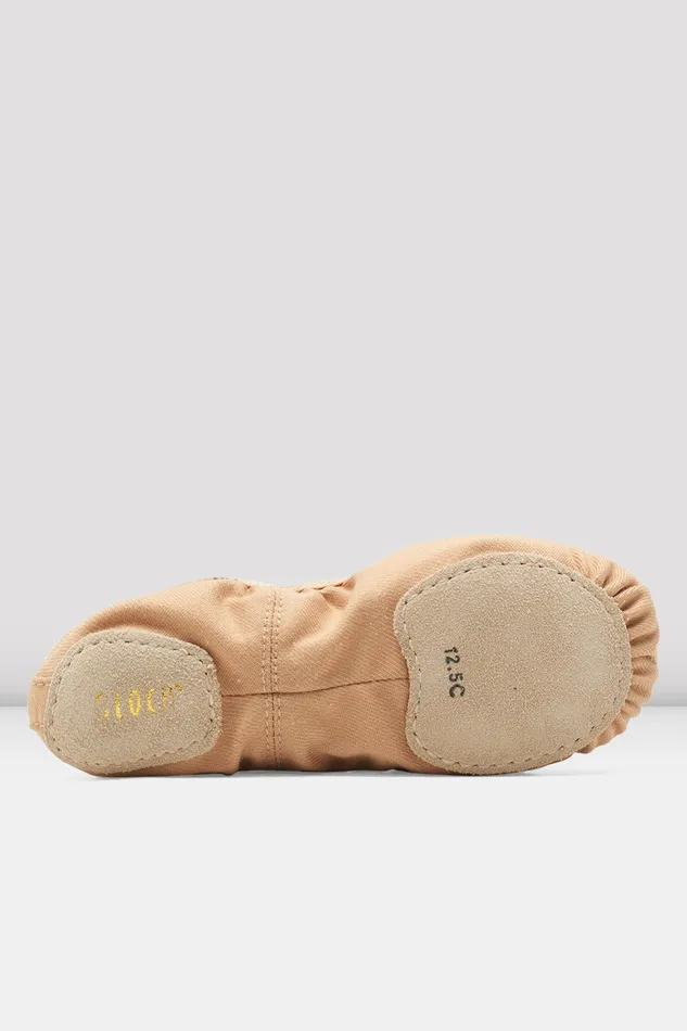 Ballet Childrens Performa Stretch Canvas Ballet Shoes Sand Canvas Bloch Children