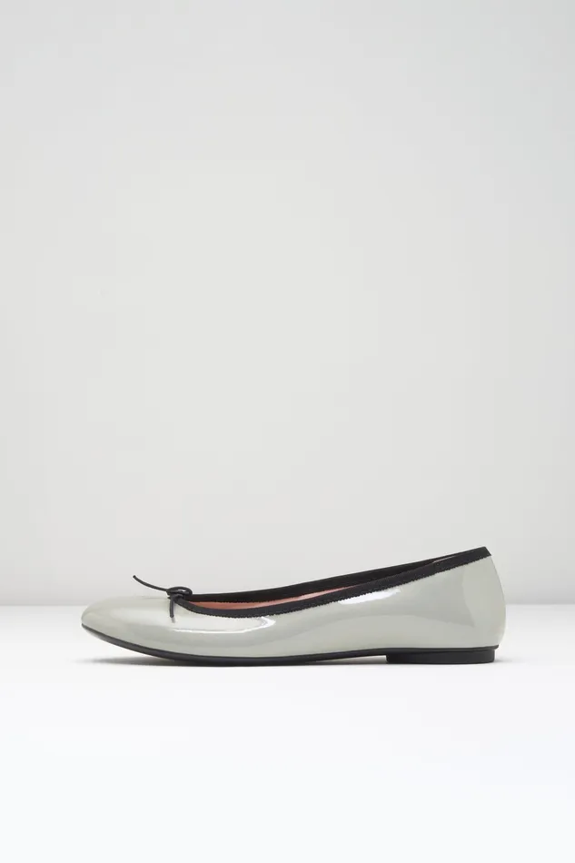 Ballet Flats Adult Ladies Ascella Ballet Flats Silver Patent Bloch