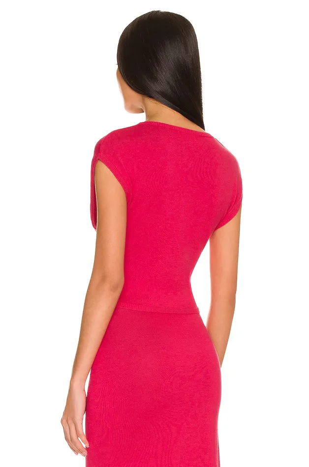 Basia Twist Top Deep Magenta Women Lovers and Friends Tops Basia Twist Top Deep Magenta Women Lovers and Friends Tops