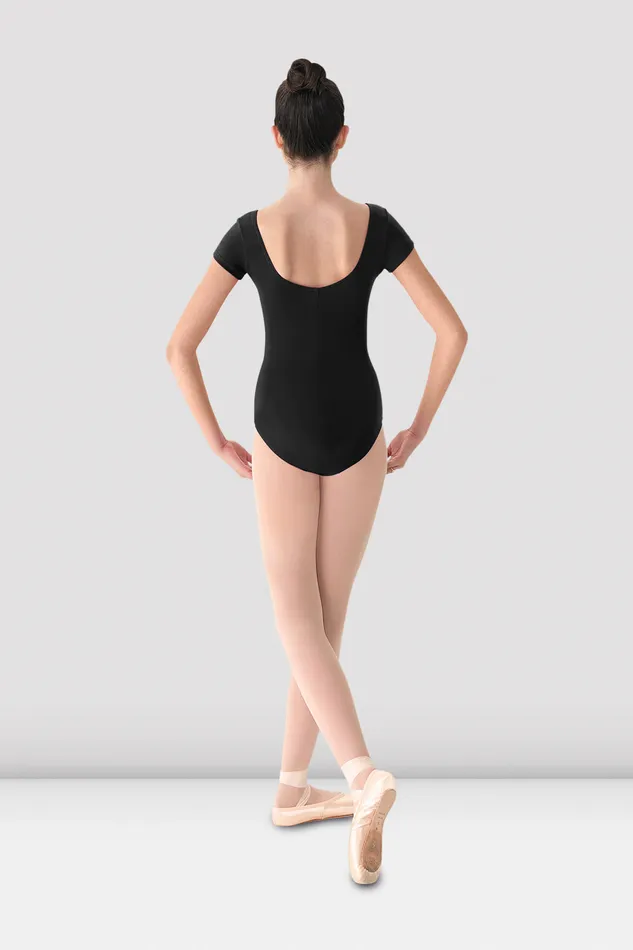 Basics Adult Ladies Mirella Cap Sleeve Princess Seam Leotard Black Bloch