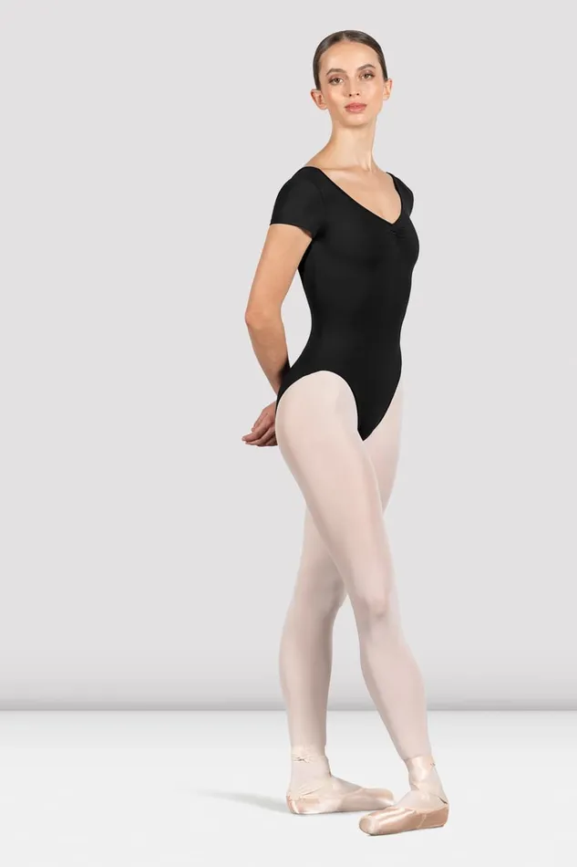 Basics Adult Ladies Penny Cap Sleeve Leotard Black Bloch