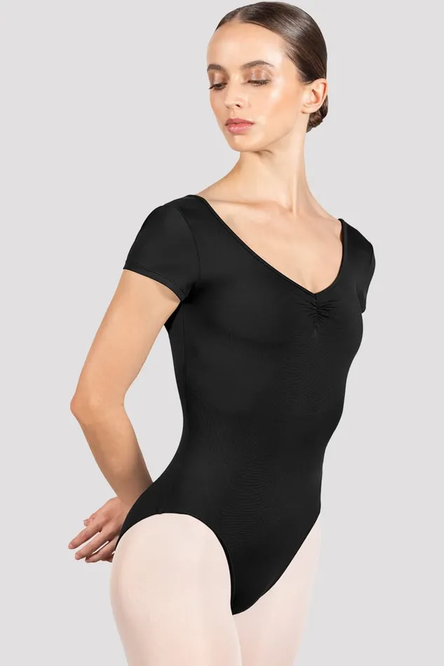 Basics Adult Ladies Penny Cap Sleeve Leotard Black Bloch