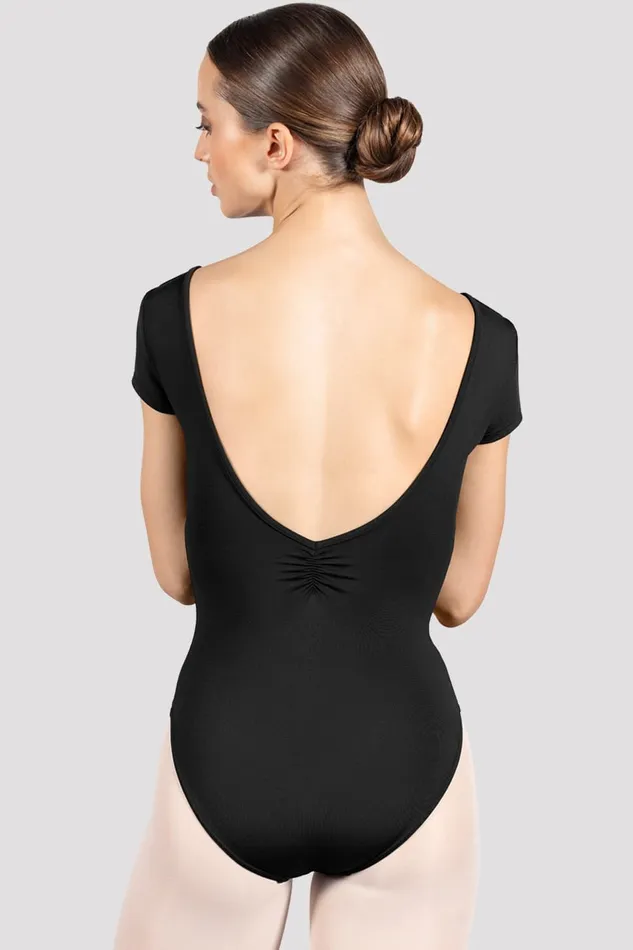 Basics Adult Ladies Penny Cap Sleeve Leotard Black Bloch