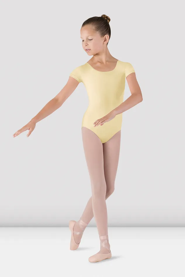 Basics Bloch Children Girls Dujour Cap Sleeve Leotard Sunshine