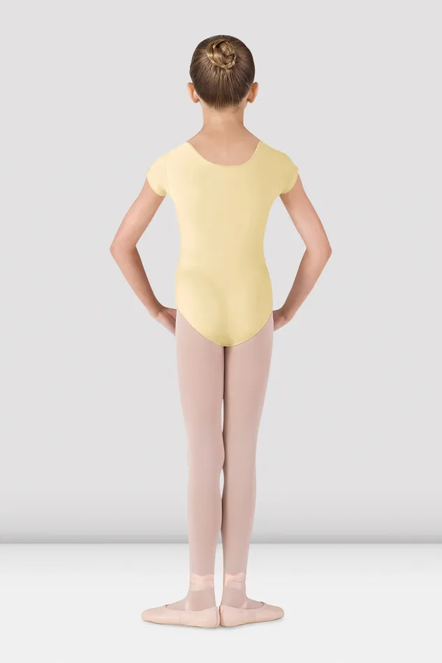 Basics Bloch Children Girls Dujour Cap Sleeve Leotard Sunshine