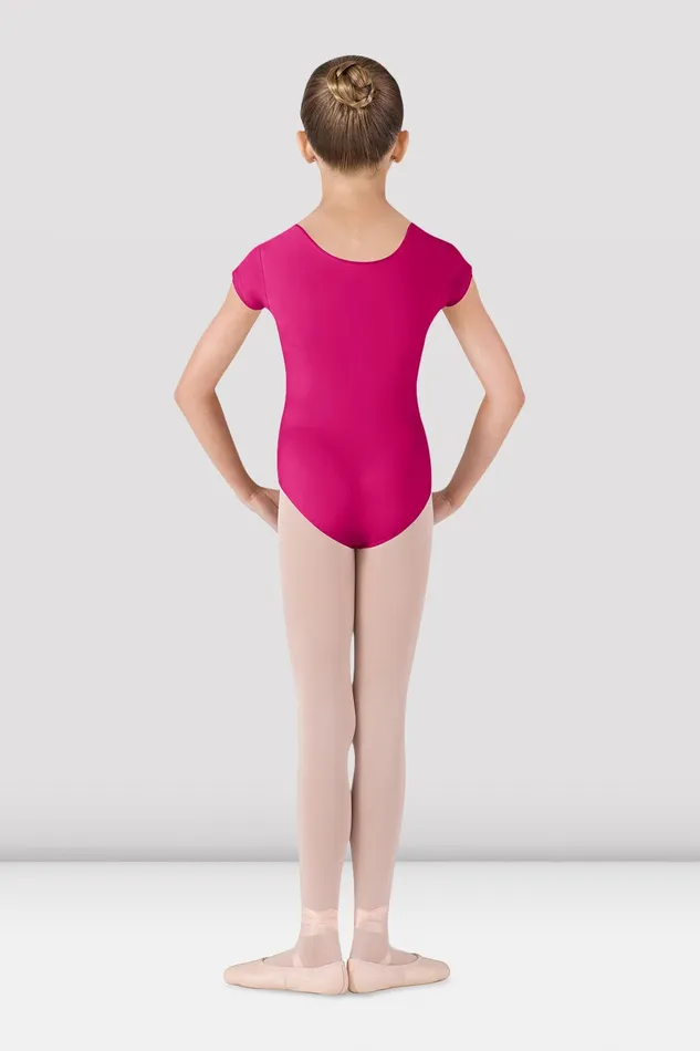 Basics Children Girls Dujour Cap Sleeve Leotard Berry Bloch