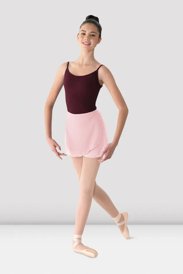 Basics Ladies Mirella Georgette Wrap Skirt Pink Bloch Adult