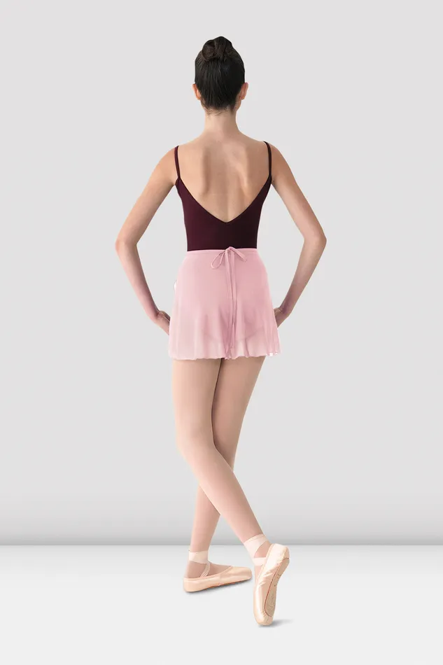 Basics Ladies Mirella Georgette Wrap Skirt Pink Bloch Adult