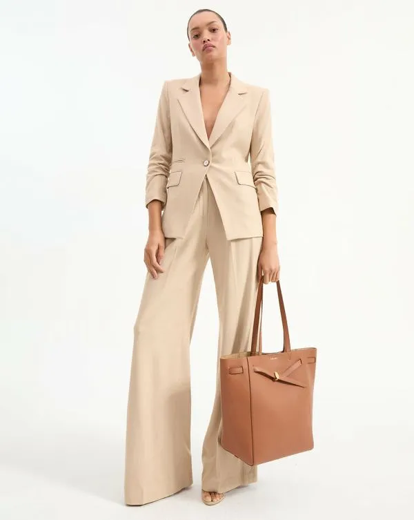 Battista Dickey Jacket Stone Khaki Women Veronica Beard Jackets and Outerwear Battista Dickey Jacket Stone Khaki Women Veronica Beard Jackets and Outerwear