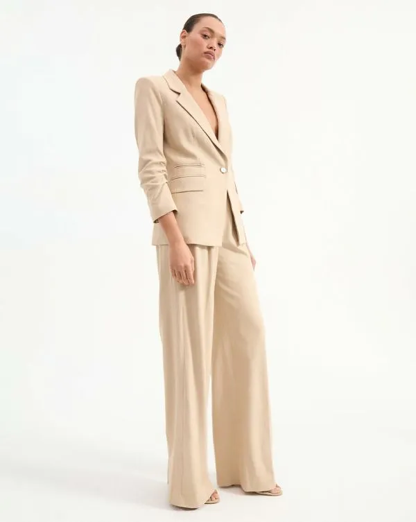 Battista Dickey Jacket Stone Khaki Women Veronica Beard Jackets and Outerwear Battista Dickey Jacket Stone Khaki Women Veronica Beard Jackets and Outerwear