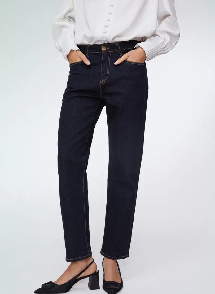 Baukjen Baukjen Organic Cotton Stretch Boyfriend Jean Dark Denim Clothing