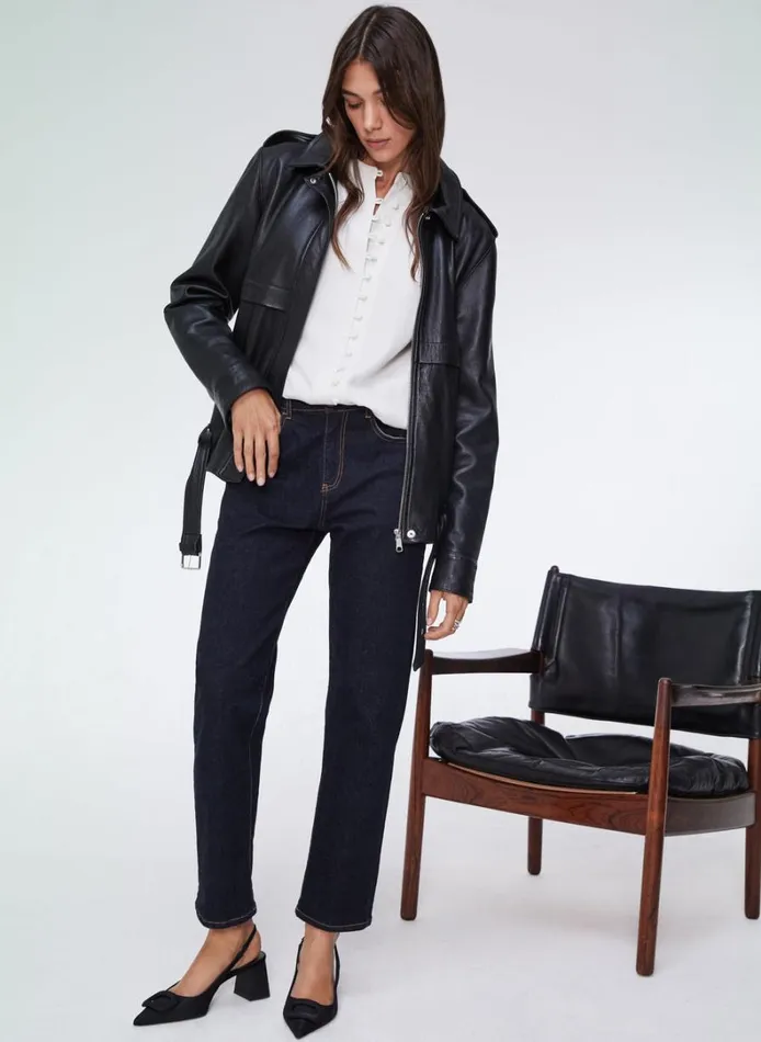 Baukjen Baukjen Organic Cotton Stretch Boyfriend Jean Dark Denim Clothing