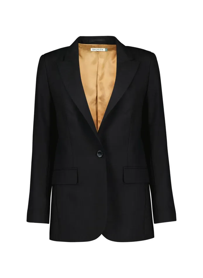 Baukjen Kasay Responsible Pure WoolBlazer Caviar Black Clothing