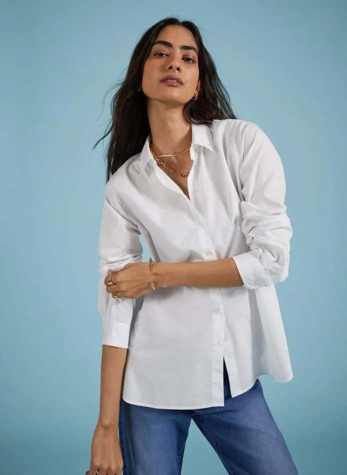 Baukjen Lesley Organic Cotton Shirt Pure White Clothing