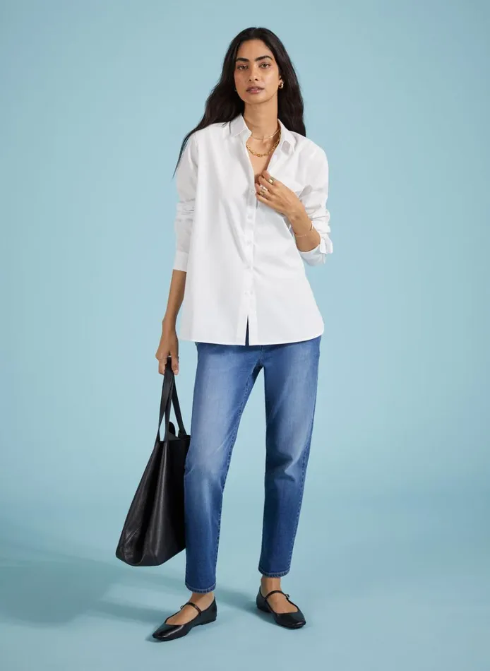 Baukjen Lesley Organic Cotton Shirt Pure White Clothing