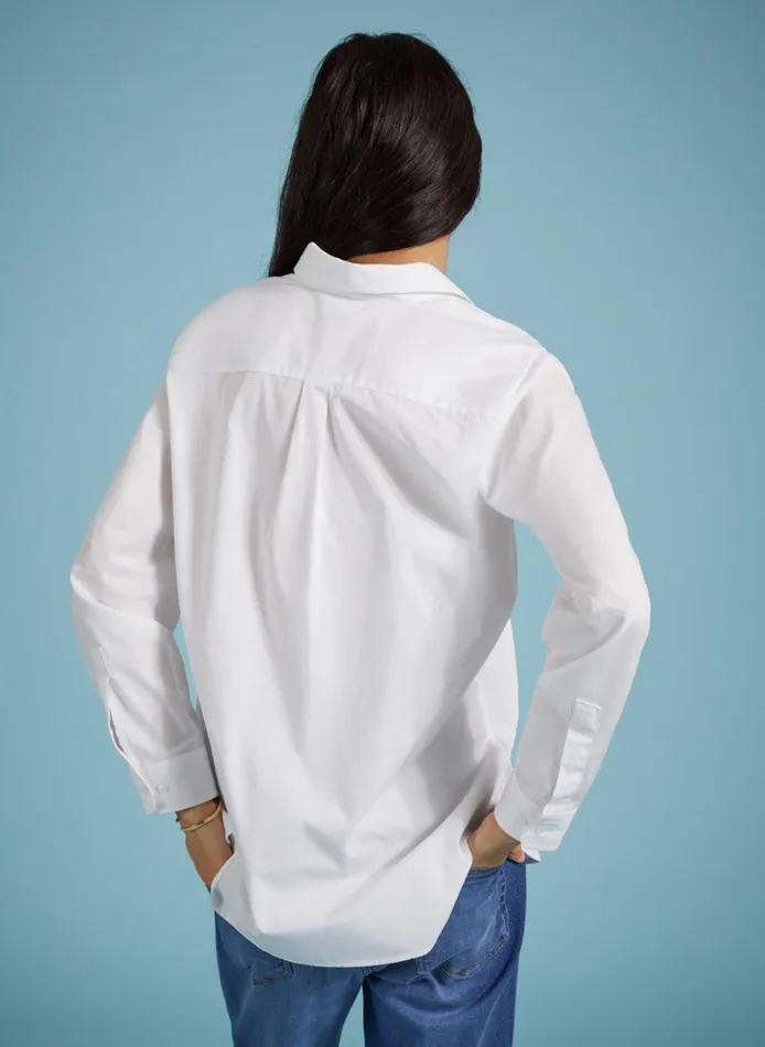 Baukjen Lesley Organic Cotton Shirt Pure White Clothing