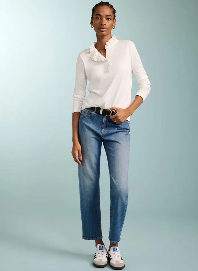 Baukjen Tricia Organic Cotton Top Pure White Clothing