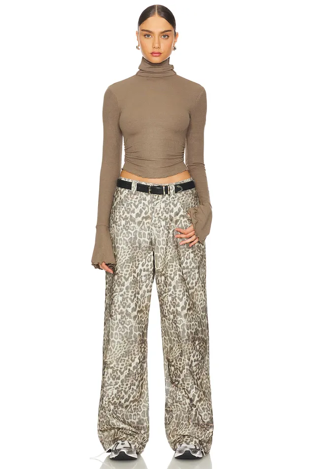 Belen Top Dark Taupe Women Lovers and Friends Tops Belen Top Dark Taupe Women Lovers and Friends Tops