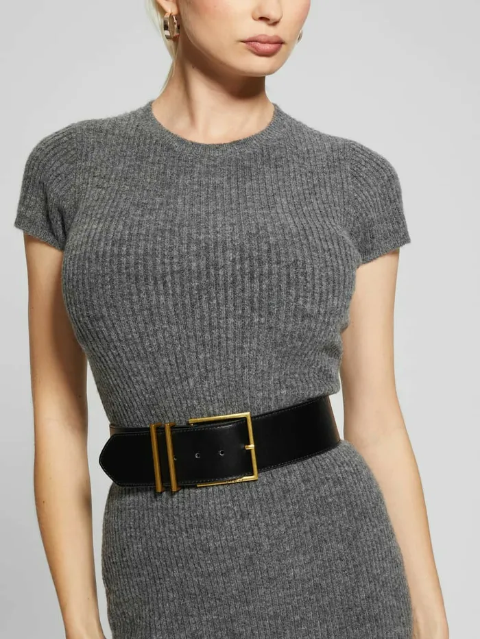 Belts GUESS Women Angela Waist Belt Black Belts GUESS Women Angela Waist Belt Black