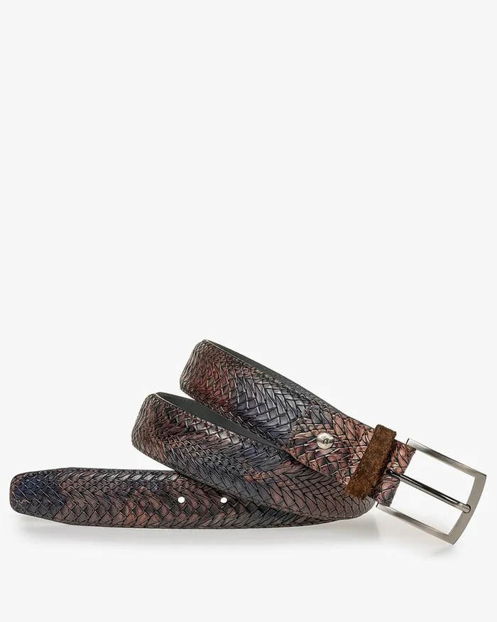 Belts Men Floris Van Bommel De Belter 2430 Printedleather