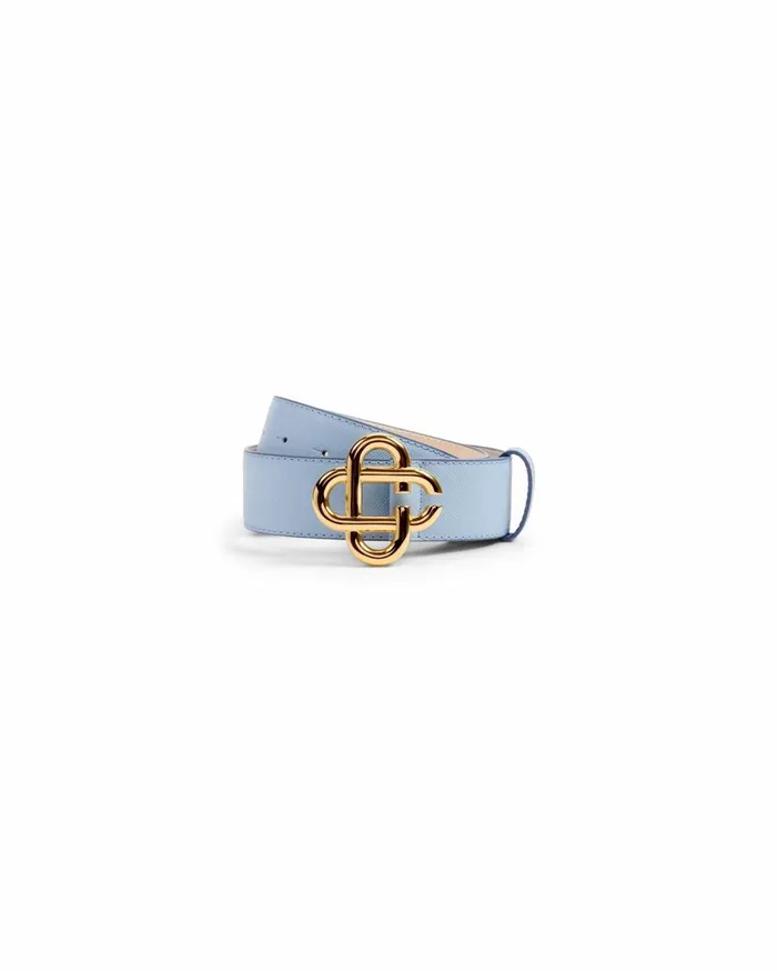 Belts Women Casablanca Paris Blue CC Logo Buckle Belt