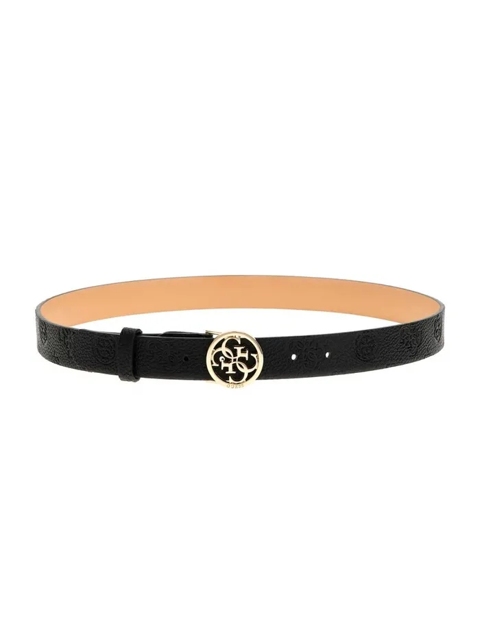 Belts Women GUESS Peony FauxLeather Belt Black Belts Women GUESS Peony FauxLeather Belt Black
