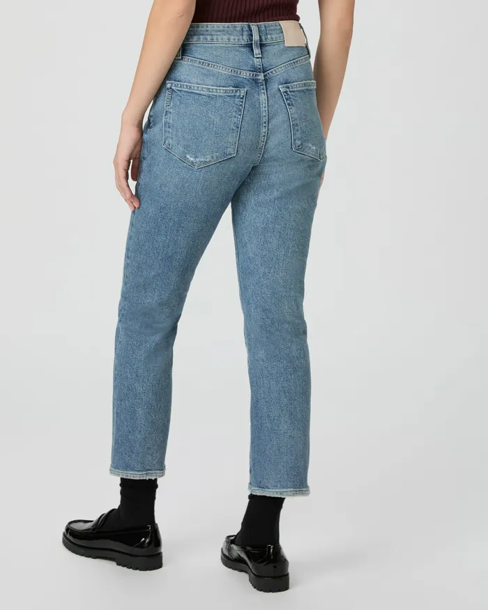Billy Crop Straight Jean 8211 Cats Meow Distressed Denim PAIGE Women Billy Crop Straight Jean 8211 Cats Meow Distressed Denim PAIGE Women