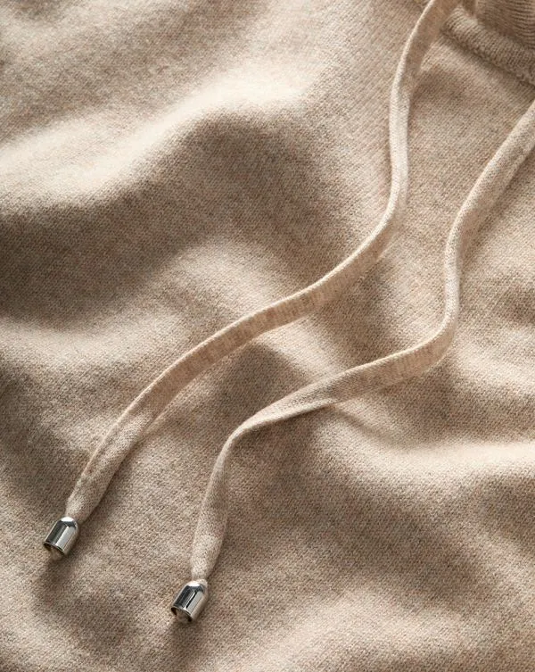 Billy Merino Cashmere Hoodie Oatmeal Women Veronica Beard Sweaters Billy Merino Cashmere Hoodie Oatmeal Women Veronica Beard Sweaters