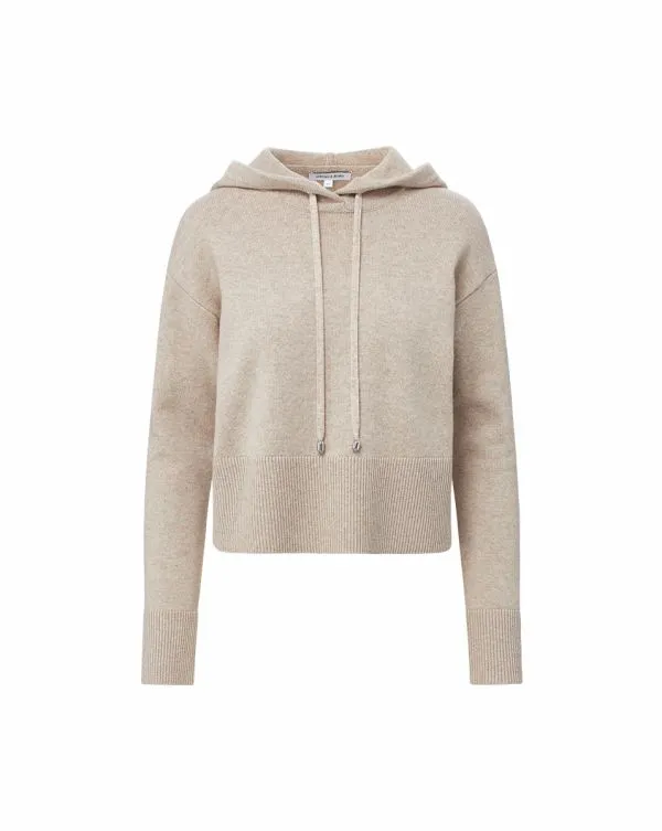 Billy Merino Cashmere Hoodie Oatmeal Women Veronica Beard Sweaters Billy Merino Cashmere Hoodie Oatmeal Women Veronica Beard Sweaters