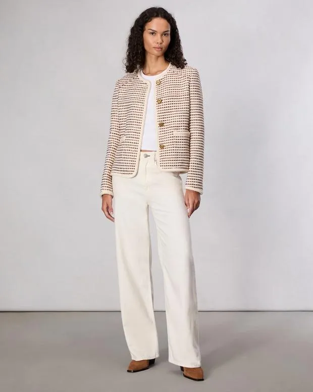 Blazers and Vests Women Mirabelle Tweed Jacket Ivory Multi rag and bone